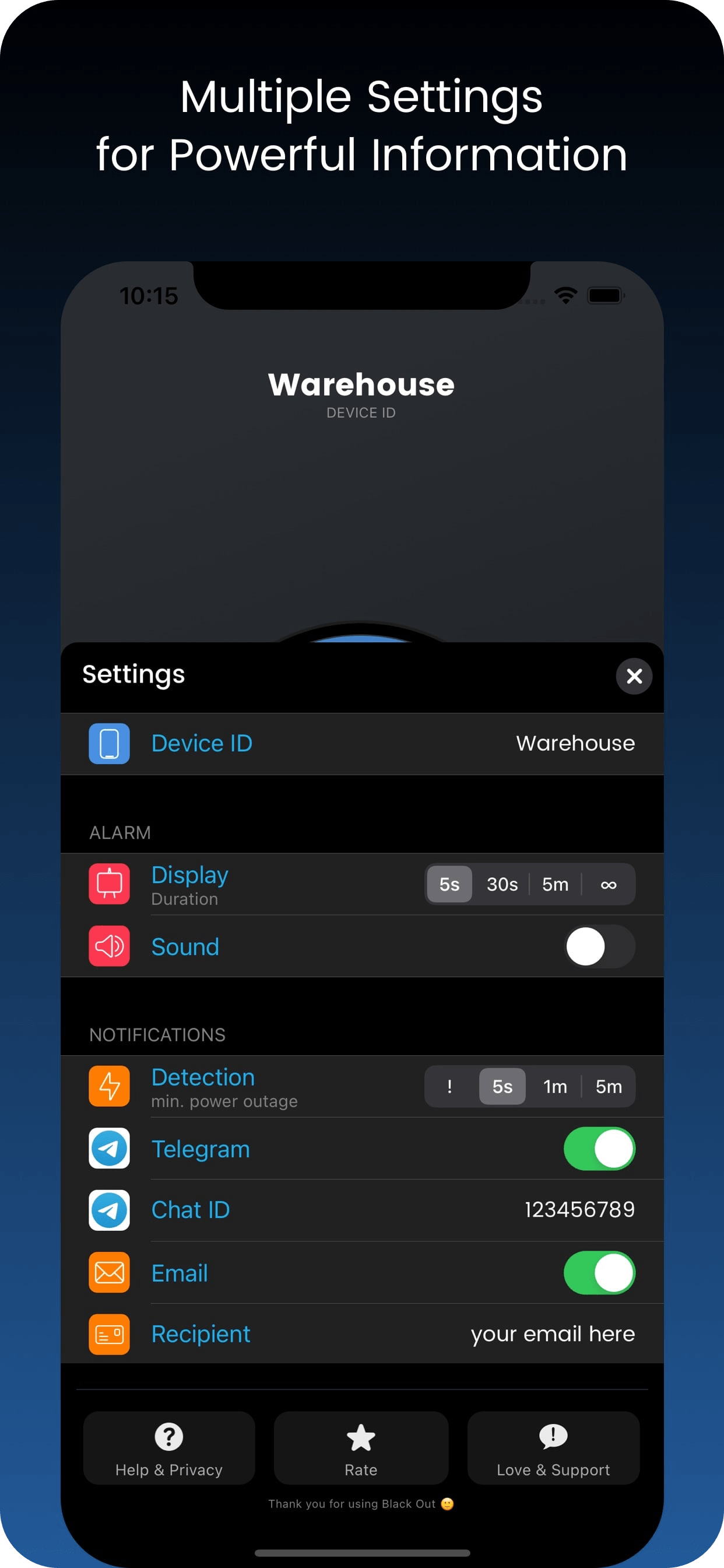 Black Out App Screenshot 4