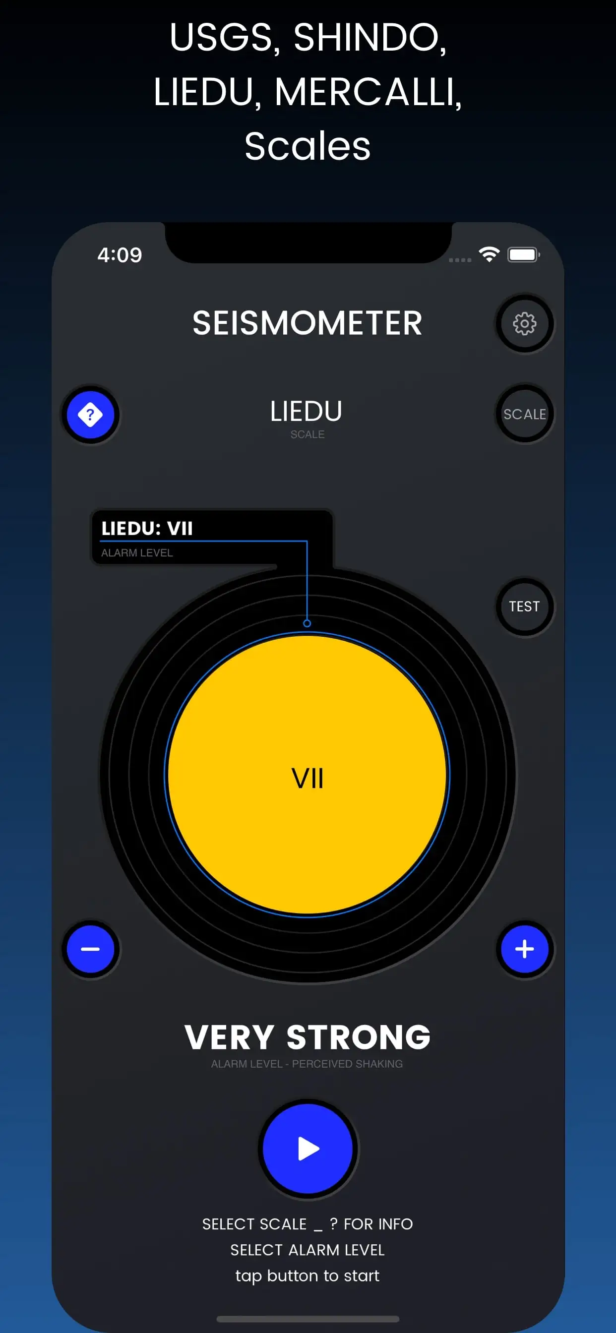 Seismometer App Screenshot 3